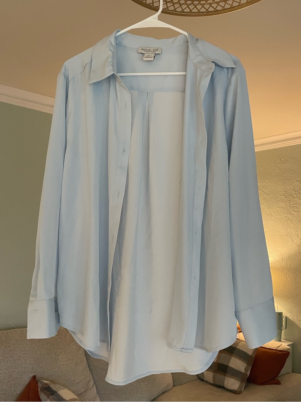 Rachel Zoe Light Blue Men's Button-Down Shirt